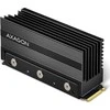 Axagon Pasyvus aliuminio radiatorius vienpusiams ir dvipusiams M.2 SSD diskams, dydis 2280, aukštis 36 mm.