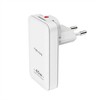 „Nevox USB C PD PPS+ QC3.0 GaN“ dvigubas plonas įkroviklis, ES ir JAV kištukas, 45 vatai (2479)
