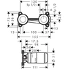 Potinkinė maišytuvo dalis Hansgrohe 13623180