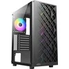 GAMING dėklas AZZA Spectra 280B, su 1xARGB ventiliatoriumi, šoninis langas iš grūdinto stiklo, Be maitinimo šaltinio (apačioje), CSAZ-280B