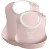 BABYBJORN - mažas/didelis seilinukų rinkinys - Powder Rožinė