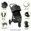 Baby Jogger BBJ WOZEK 2W1 CITY ELITE2 Krepšys vežimėliui BRIAR Žalias