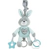 Pliušinis žaislas su vibracija Baby Mix triušis mėtų spalvos