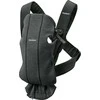 BabyBjorn Baby Carrier Mini 3D Jersey - maža nešioklė naujagimiui | Pilkai juoda