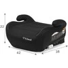 BabySafe KIDWELL sėdynės pakėlėjas, rūsys, OVAN Juodas, 5906601700606