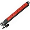 Bachmann 19” 2m 8x Schuko H05VV-F 3G 1.00mm² elektros tinklo ilgintuvas 8 AC išvestis(ys / čių) Juoda, Raudona