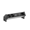 Bachmann DESK2 ALU juoda 2xProtect.USB, kroviklis USB 22 W A&C 1xABD 0,2 m GST18 (19.07.2394)