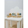 Babys Only Baczek vienintelis kūdikio medinis žaislinis traukinukas 10+ Swirl BO-860.852.810.50