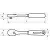 Bahco Terkšlė reversinė 3/8", siauragalvė, 205mm