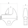 Bahco „Square Drive Crowfoot“ reguliuojamas raktas 0-29mm / 0-1.1/8" 3/8"