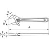 Bahco reguliuojamasis raktas 10", maks. angos plotis 31 mm 8072 C