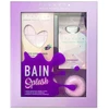Set Inuwet: Cotton Candy Cleansing Shower Mousse, 230 ml + Blueberry Bath Bomb, 200 g + Donut Bath Bomb, 2 vnt., 30 g