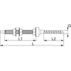Baks Dvigubas sriegis varžtas fi10mm ilgis 300mm SWDM10x300E 898830