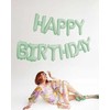 PartyDeco Folinis balionas Happ Birthday žalsvas 340x35cm