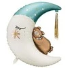 Party Deco Folinis balionas "Teddy bear on the moon" 80*98cm