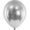 PartyDeco Blizgūs sidabriniai balionai (10vnt)
