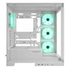 Rampage „Hydra V2“ kompiuterio dėklas akvariumui, 4 ventiliatoriai, ARGB, baltas