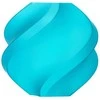 Bambu Lab PLA Translucent plastikas 1.75mm 1kg – pridedama daugkartinio naudojimo ritė – Mėlyna
