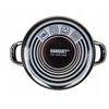 Banquet EMALINIS PUODAS 24cm 3,7L SU DANGIU BANKETAS METALINIS Juodas