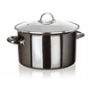 Banquet EMALINIS PUODAS 26cm 6L SU DANGIU BANKETAS METALINIS Juodas