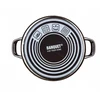 Banquet EMALINIS PUODAS 26cm 6L SU DANGIU BANKETAS METALINIS Juodas