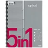 Bantex A4+ studentų bloknotas su spirale 5w1 liniuotas 5x15 lapų (400054639)