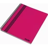 Bantex Notesbog a4 spiral pp svanemærket pink 80 ark 70 g