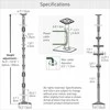 Laikiklis Barkan EV350FC słupek montażowy do ładowarki samochodowej EV 240-350cm