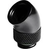 Barrow Adapteris 45 degree G1/4 inch female to G1/4 inch female – rotatable, juodas