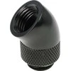 Barrow Adapteris 45 degree G1/4 inch female to G1/4 inch female – rotatable, juodas