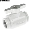 „Barrow“ rutulinis vožtuvas (10 mm) G1/4 colio rutulinis vožtuvas, Baltas ir Sidabrinis