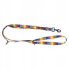 Barry King Reguliuojamas juostinis šunų pavadėlis „Rainbow“, 20 mm / 220 cm
