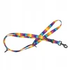 Barry King Reguliuojamas juostinis šunų pavadėlis „Rainbow“, 20 mm / 220 cm