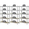 Basetech Basetech 2142910 Stovas sunkiems daiktams 175 kg rinkinys 3 vnt. (P x A x G) 900 x 1800 x 400 mm GS metalas, MDF medinės grindys cinkuotos, sidabras