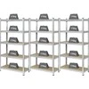 Basetech Basetech 2142910 Stovas sunkiems daiktams 175 kg rinkinys 3 vnt. (P x A x G) 900 x 1800 x 400 mm GS metalas, MDF medinės grindys cinkuotos, sidabras