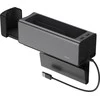 Metalinis porankio konsolės organaizeris Baseus Deluxe dual USB juodas CRCWH-A01