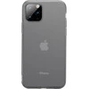 Dėklas Baseus iPhone 11 Pro Max case Jelly Liquid Silica Gel Protective Transparent Juodas