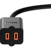 Baseus PowerCombo kabelis/przedłużacz su mini listwą zasilającą 1m juoda (adapter sieciowy EU i UK)(PSMN000301) (187753444)