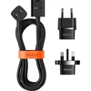 Baseus PowerCombo kabelis/przedłużacz su mini listwą zasilającą 1m juoda (adapter sieciowy EU i UK)(PSMN000301) (187753444)