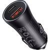 Automobilinis telefono kroviklis Automobilinis įkroviklis Baseus Golden Contactor Max car charger, USB + USB-C, 60W, pilka
