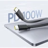 Baseus Free2Pull Mini 100W 3in1 USB-C ištraukiamas laidas – 2xUSB-C 1.2m – juodas
