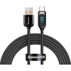 Baseus Ekranas USB - USB C kabelis 66W 1m - Juodas