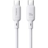 „Baseus Silky“ serijos įkrovimo laidas, C tipo, 100 W, 2 m, baltas, su jungtimi