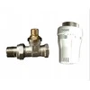 Basic Grąžinamo srauto temperatūros ribotuvas RTL termostatinė galvutė + tiesus termostatinis vožtuvas su pussriegiu jungtimi 1/2x3/4 GZ
