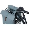 Basil Dviračio kuprinė miesto dviguba CITY DOUBLE PANNIER BAG 28-32L, Universal Bridge System, grafito mėlyna