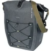 Basil BASIL NAVIGATOR STORM SINGLE PANNIER BAG MIK SIDE L 25-31 L, MIK System (paruošta naudoti) vandeniui atspari pilka juoda (NAUJIENA)