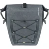 Basil BASIL NAVIGATOR STORM SINGLE PANNIER BAG MIK SIDE L 25-31 L, MIK System (paruošta naudoti) vandeniui atspari pilka juoda (NAUJIENA)