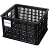 BASIL BICYCLE CRATE M vairo krepšys / vežėjas, 29,5 l, perdirbta sintetika, juoda (NAUJA)