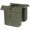 Basil Dviejų dalių miesto sakva BASIL CITY DOUBLE PANNIER BAG MIK 28-32L, MIK sistema (paruošta naudojimui), samanų žalios spalvos (NAUJA 2025)