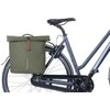 Basil Dviejų dalių miesto sakva BASIL CITY DOUBLE PANNIER BAG MIK 28-32L, MIK sistema (paruošta naudojimui), samanų žalios spalvos (NAUJA 2025)